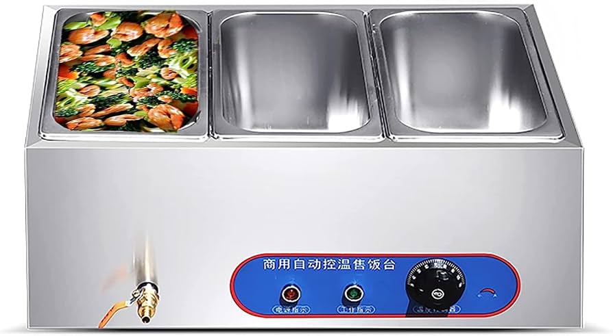 Amazon.co.jp : 電気フードウォーマー、3/4/6パン電気業務用フード